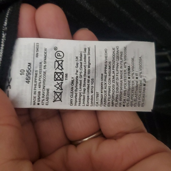 Banana Republic Striped Button Dress Size 10 - Picture 8 of 8